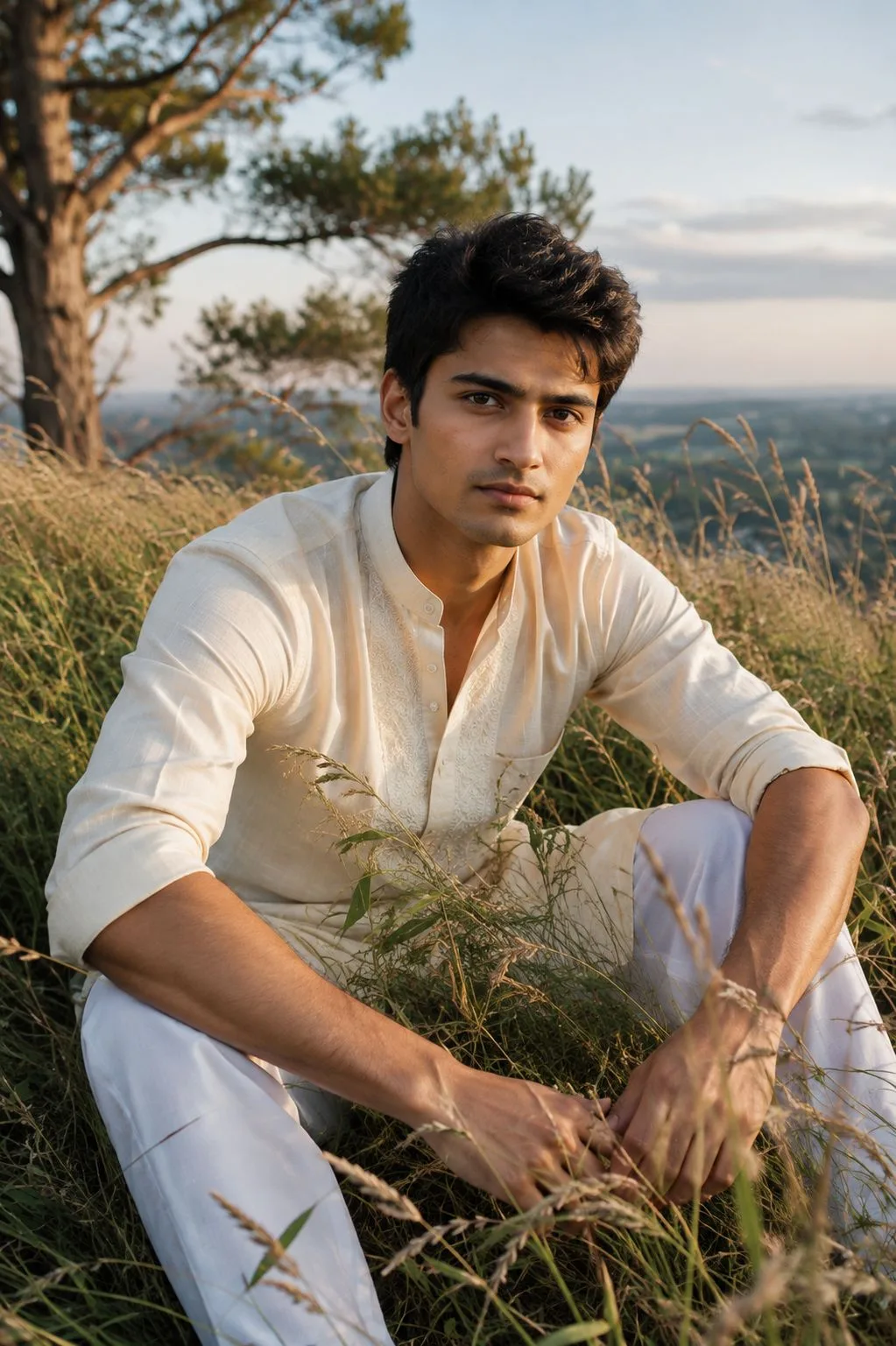 Cinematic Indian Man in Nature 🌿✨