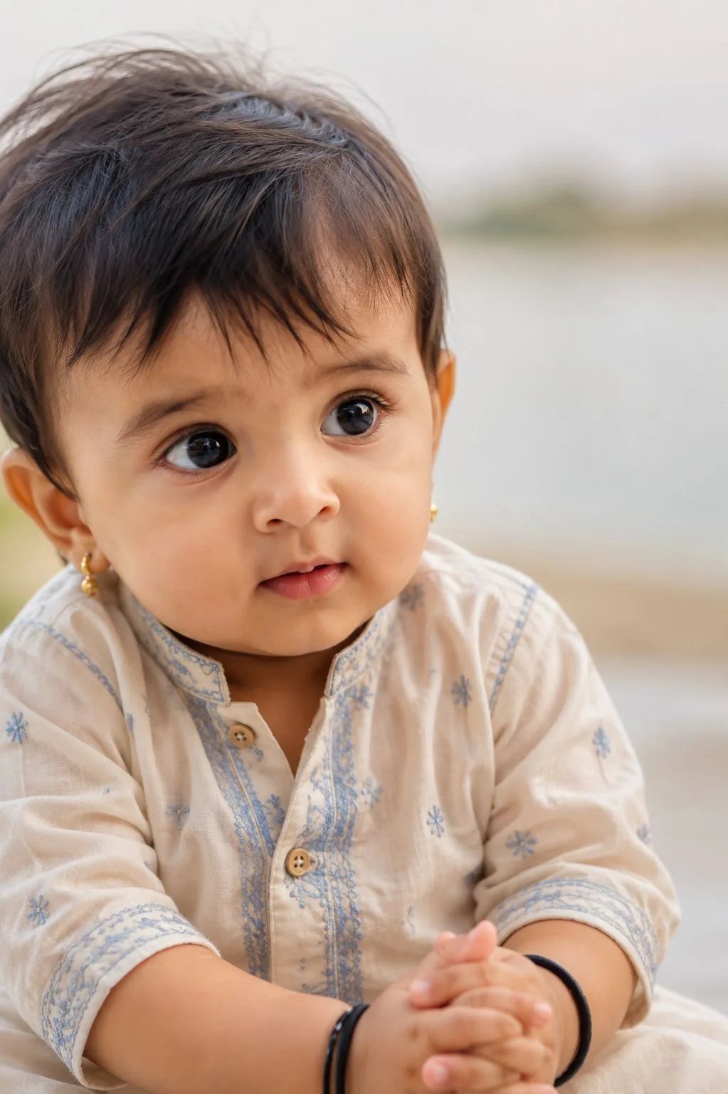 Cute Indian Baby Boy Photo AI Prompt 👶💙