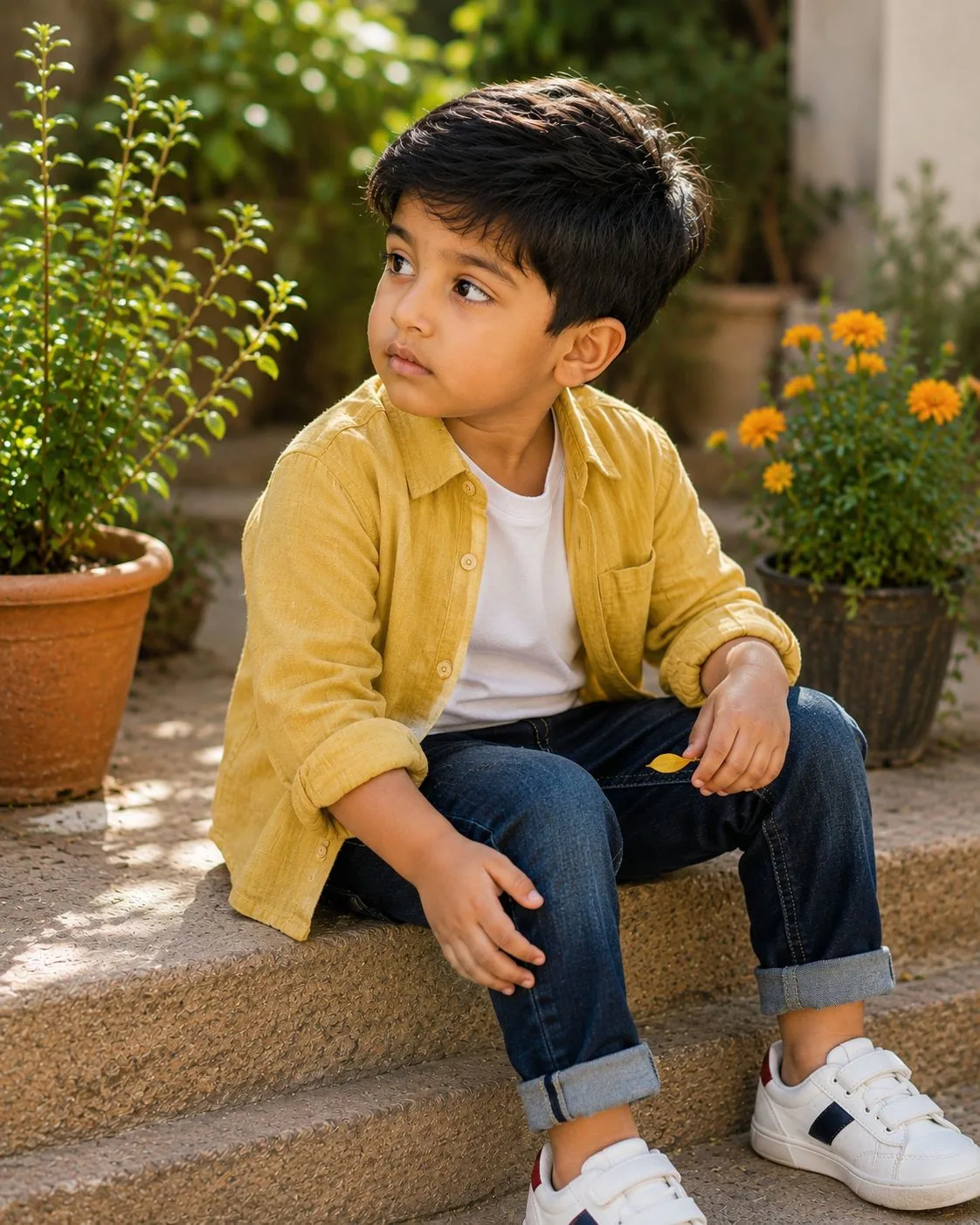 Natural Garden Portrait of a Young Indian Boy result 2