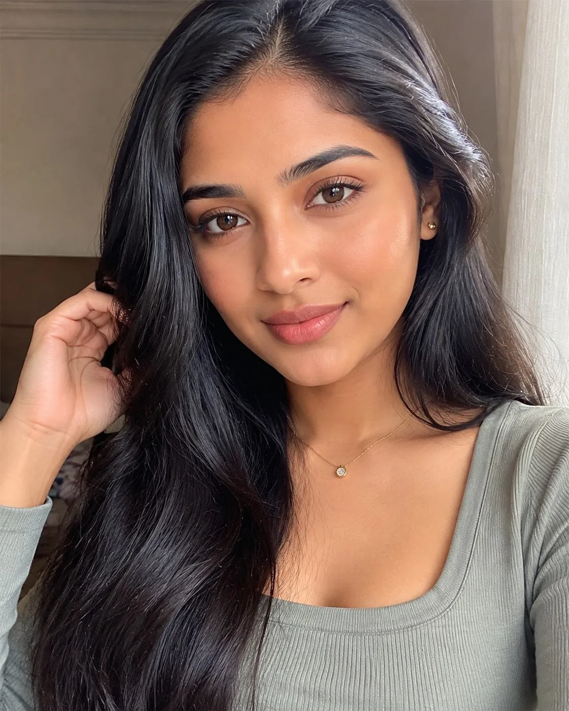 Soft Window Beauty Selfie