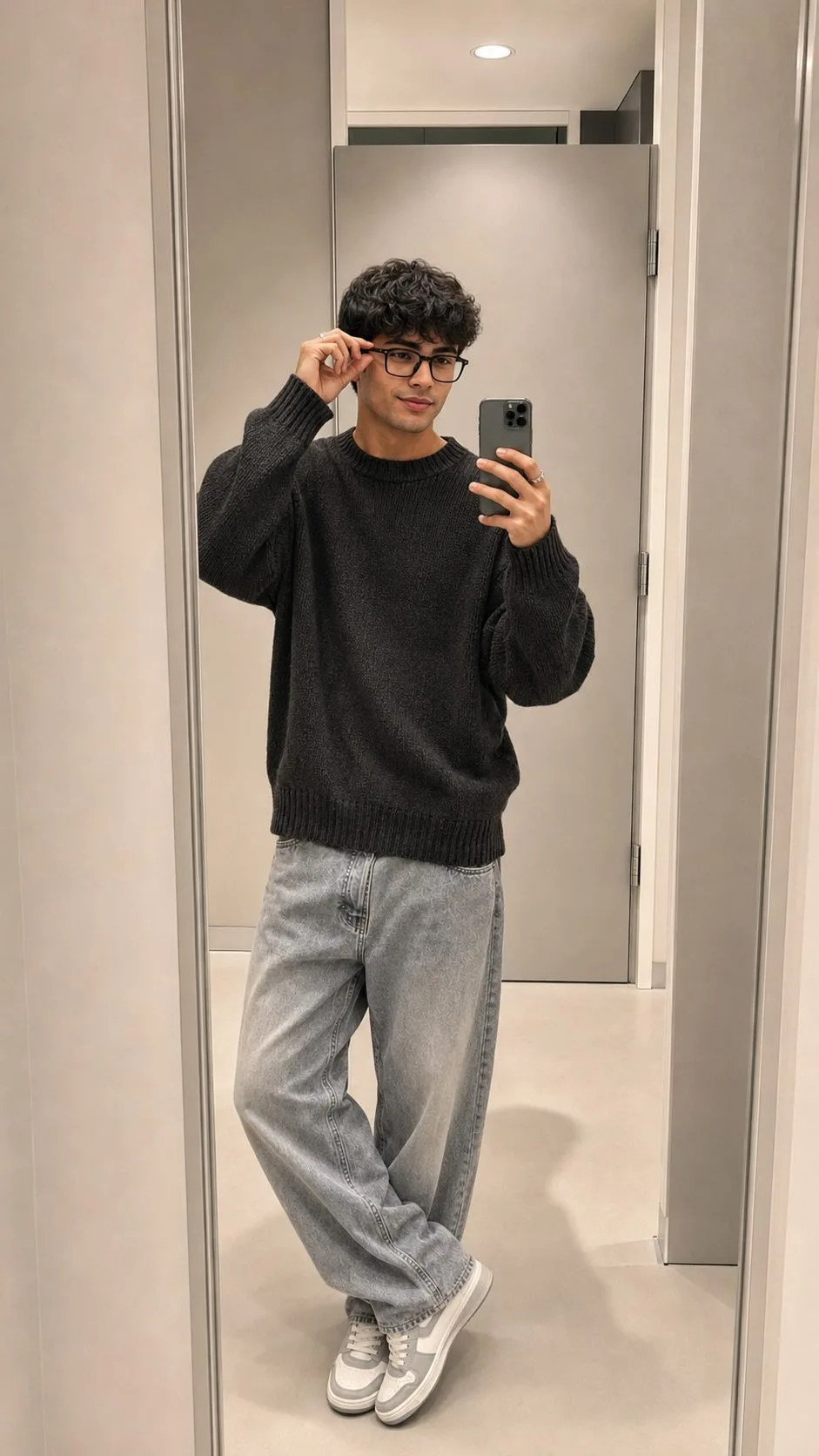 Stylish Glasses Mirror Selfie for Boys