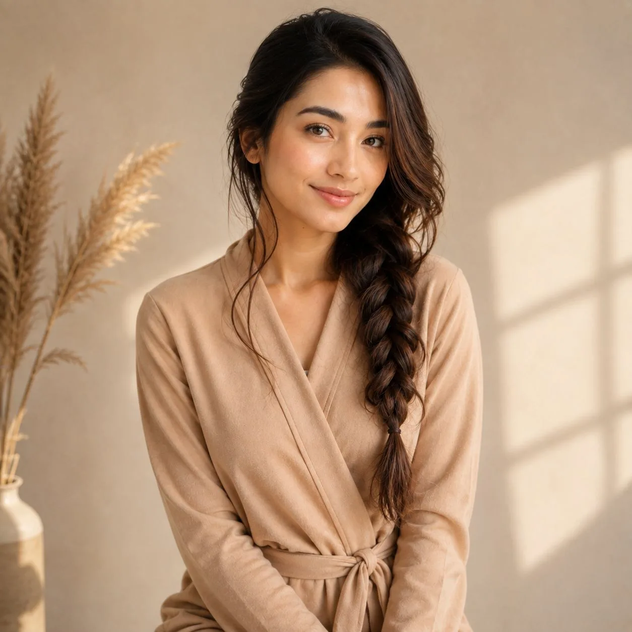 Warm Beige Portrait Photography