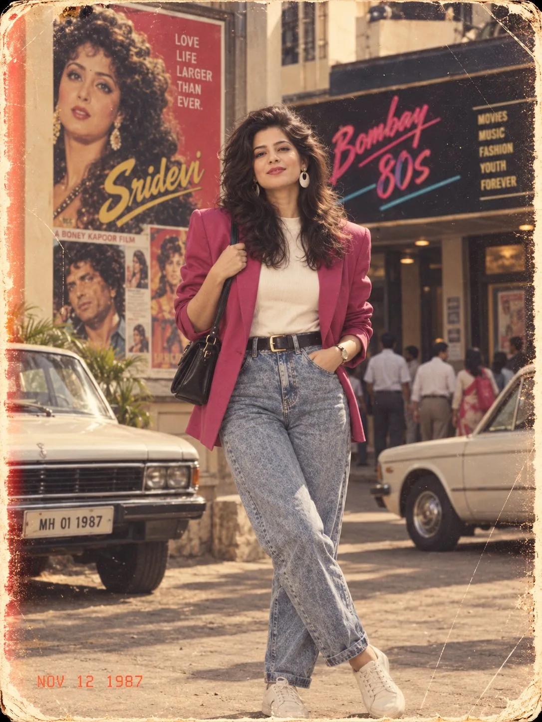 1980s Bombay Girl Street Fashion - 80s Prompt for ChatGPT for Girls