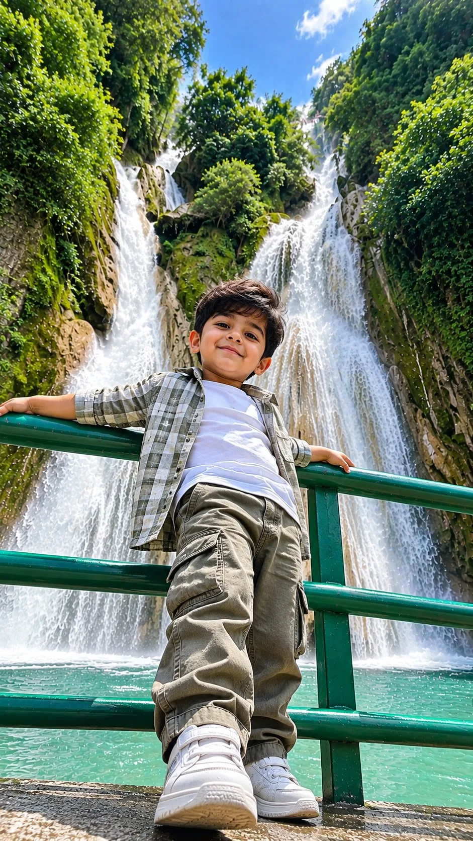 5-Year-Old Boy Photo at Kempty Falls Mussoorie