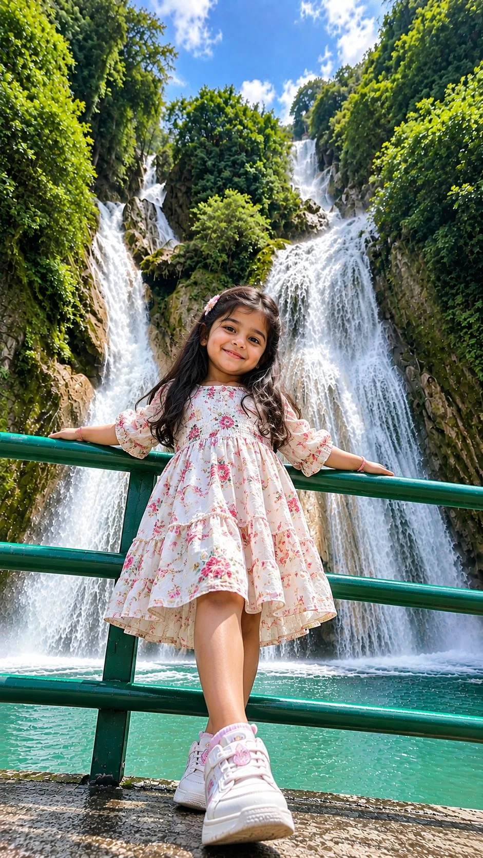 5-Year-Old Girl Photo at Kempty Falls Mussoorie