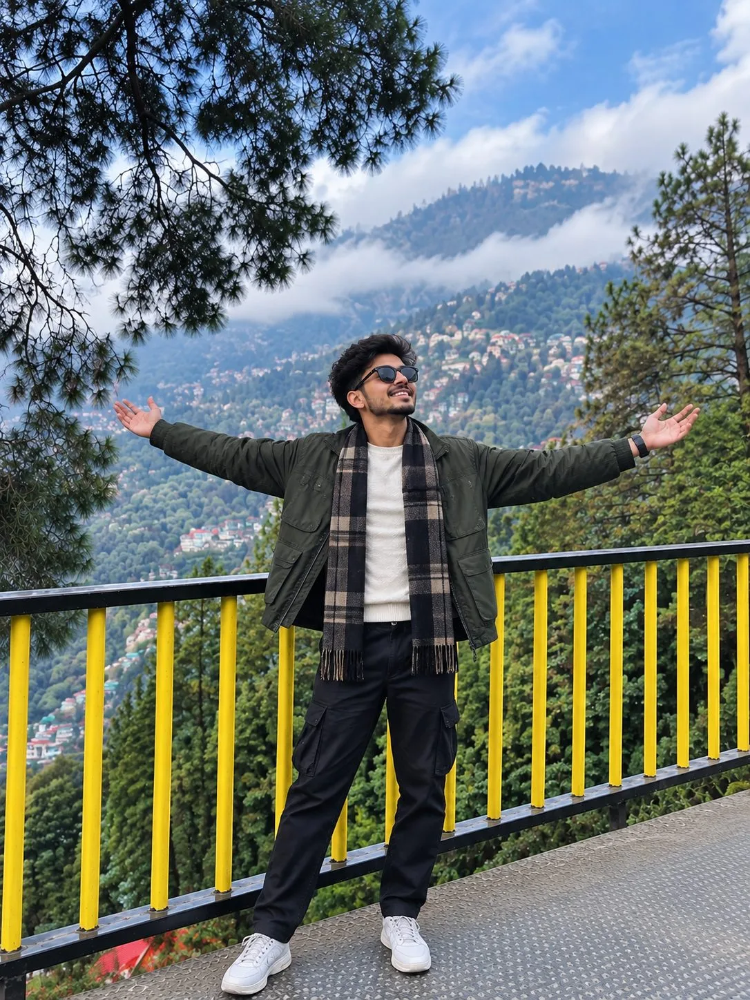 Boy Photo at Shimla Mountain Viewpoint
