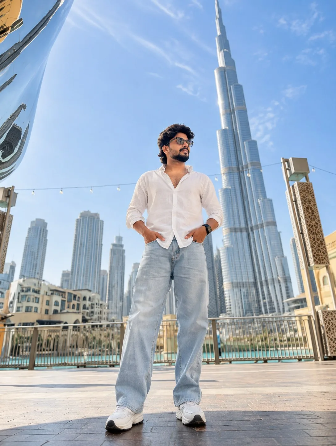 Burj Khalifa Dubai Street Portrait