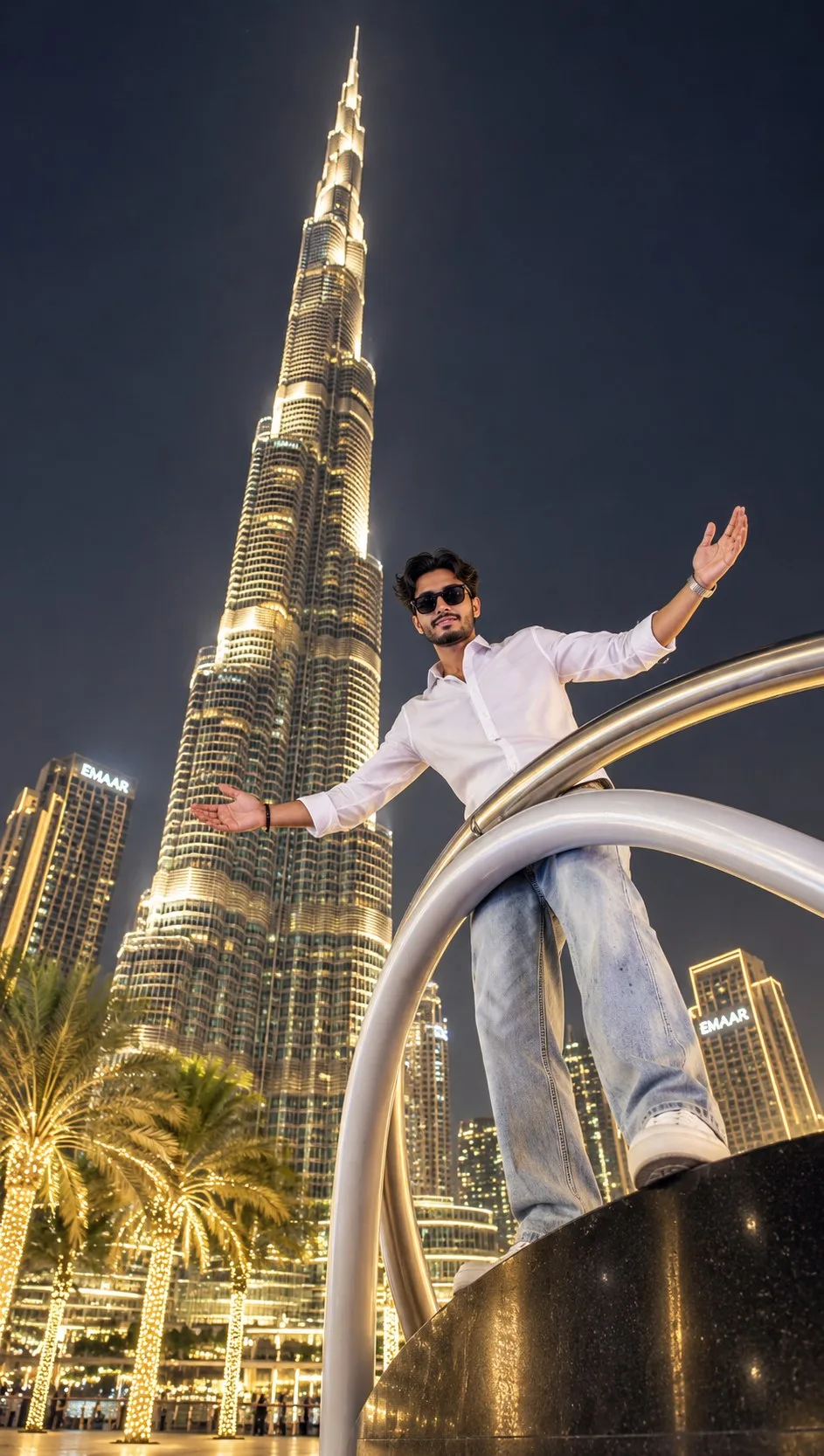 Burj Khalifa Night Vibes ✨