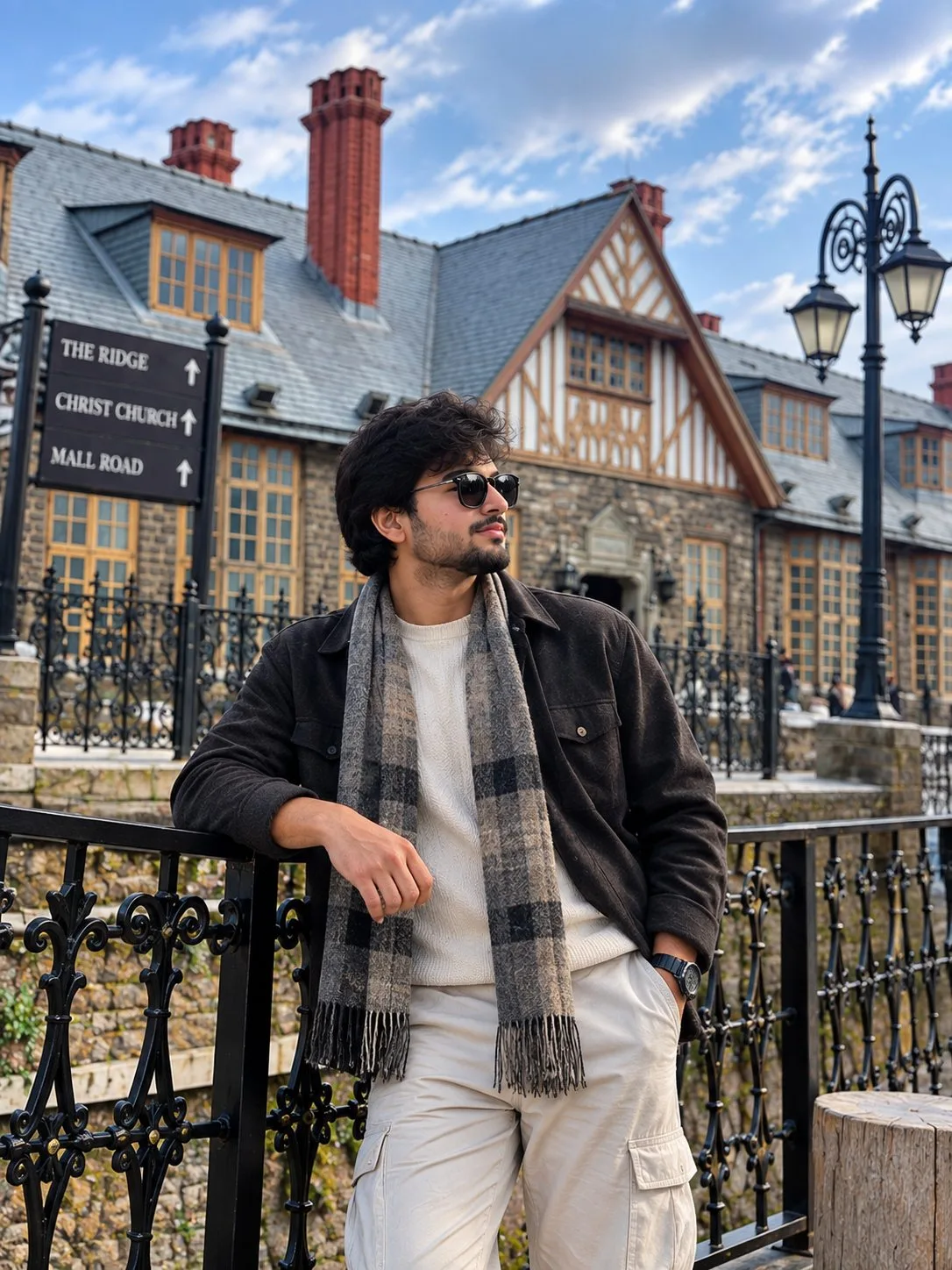Cinematic Boy Photo at Shimla Heritage Building