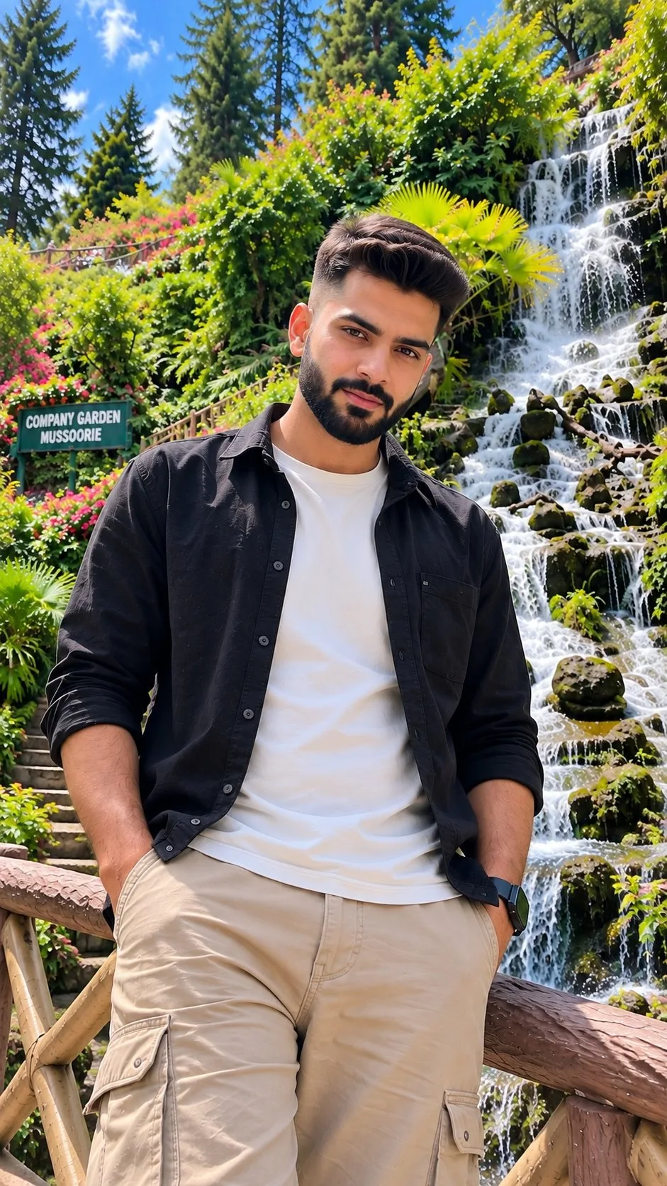 Company Garden Mussoorie Boy Close-Up Portrait