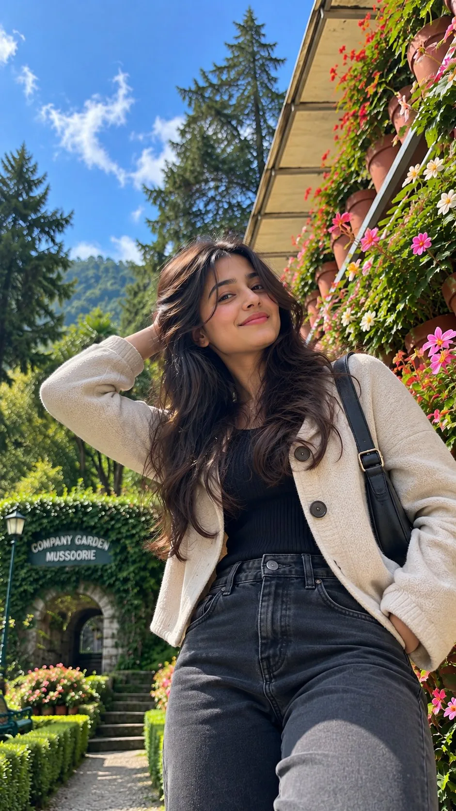 Company Garden Mussoorie Girl Close-Up Photo