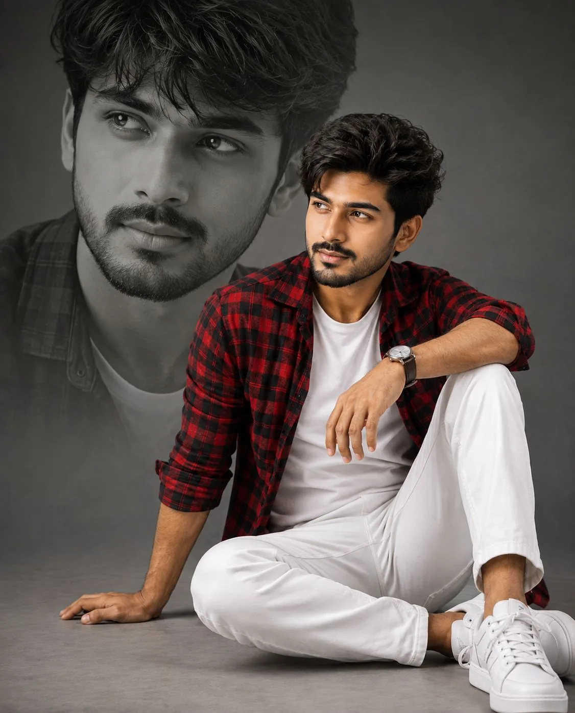 Double Portrait Studio Fashion AI Photo Prompt