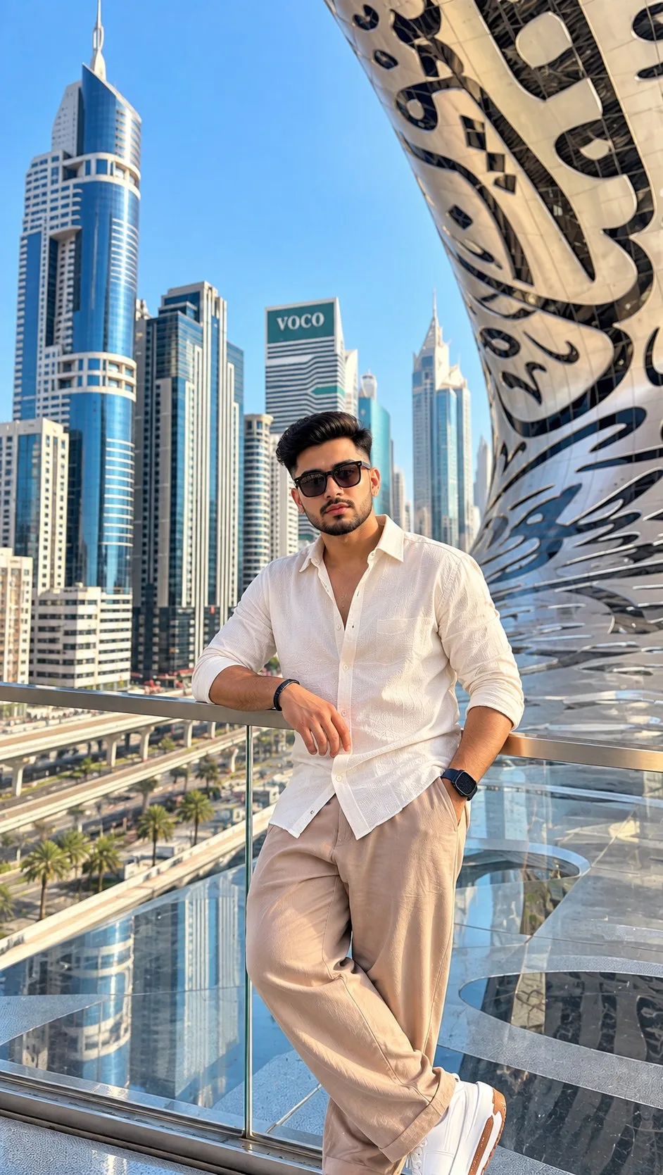 Dubai Future Skyline Portrait