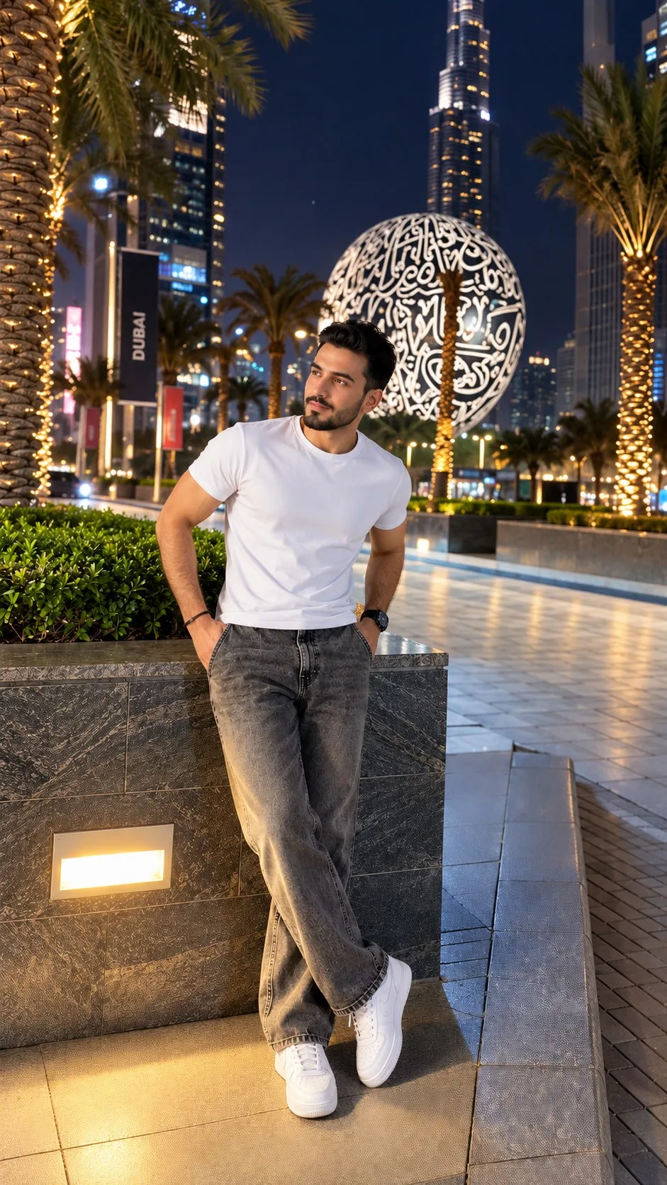 Dubai Nights in White