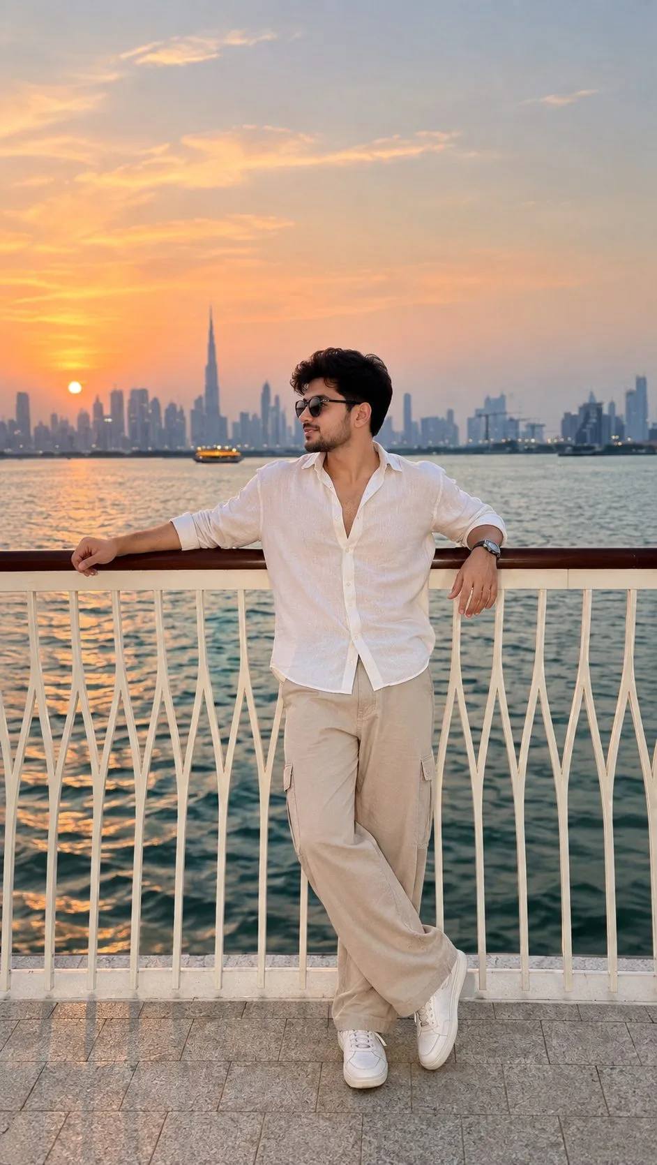 Dubai Sunset Luxury Look