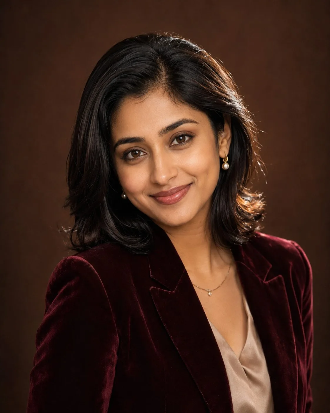 Elegant Brown Studio Portrait for Girls