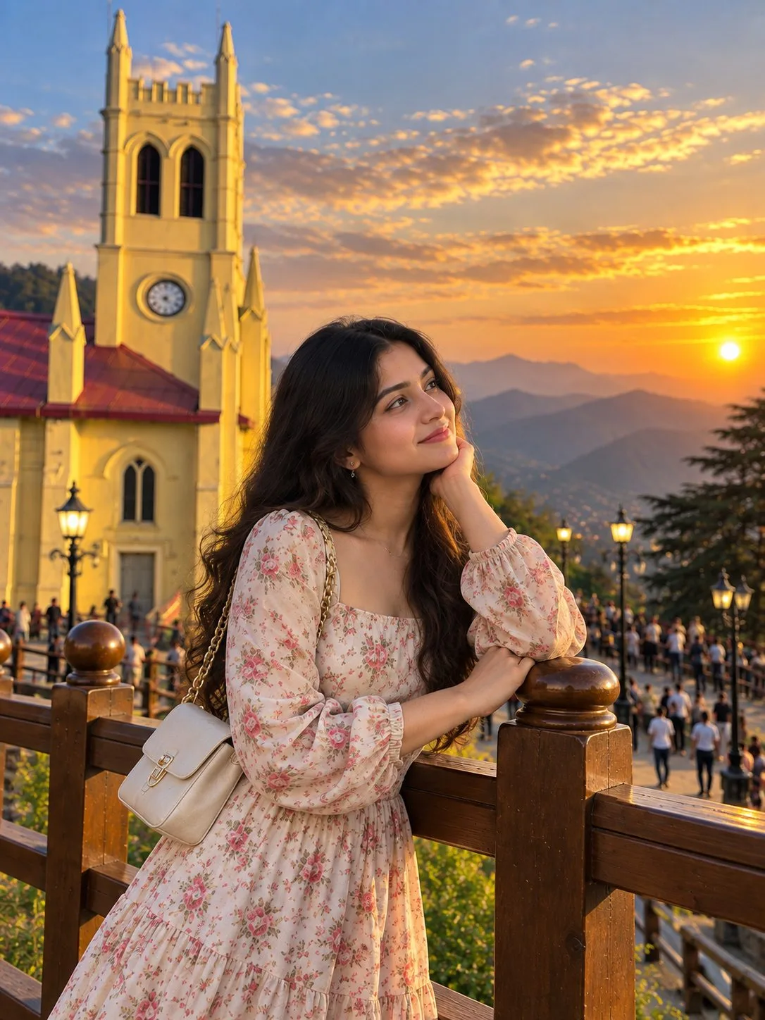 Golden Hour Girl Portrait in Shimla