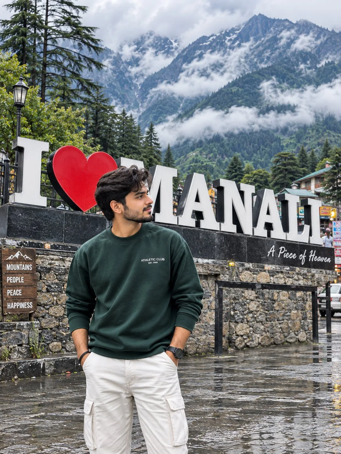 I Love Manali Boy Photo