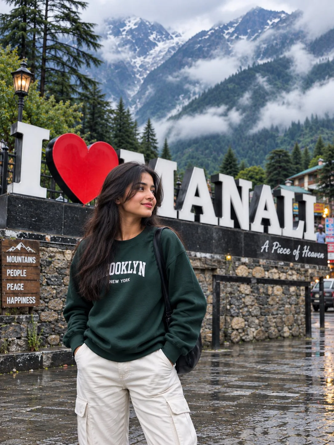 I Love Manali Girl Cinematic Photo