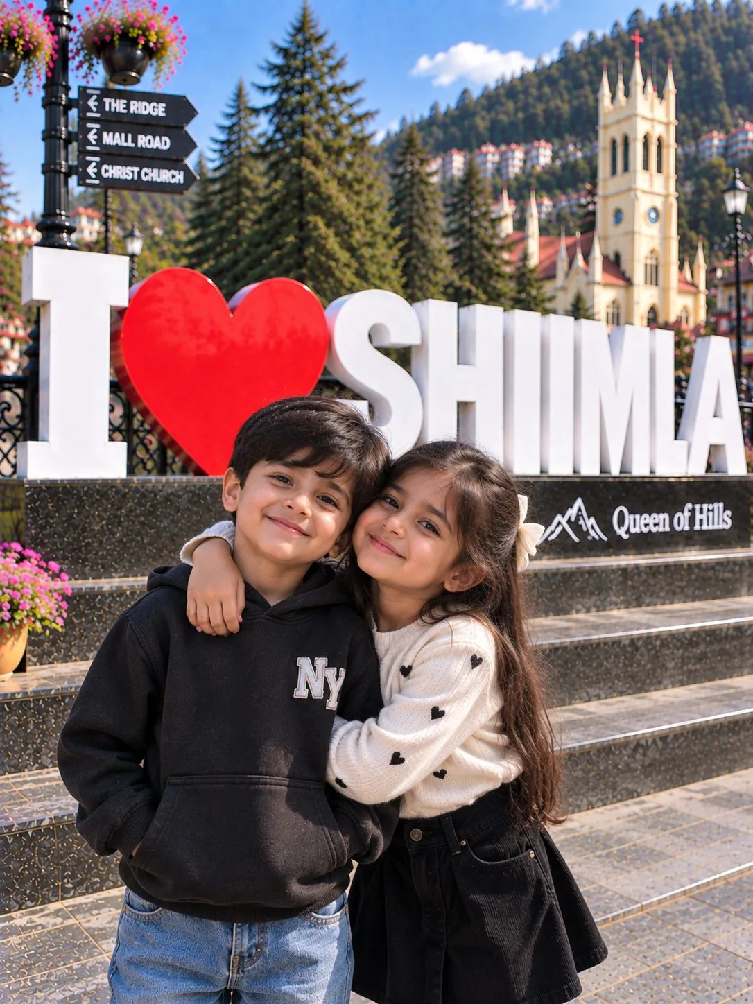 I Love Shimla Brother Sister Photo