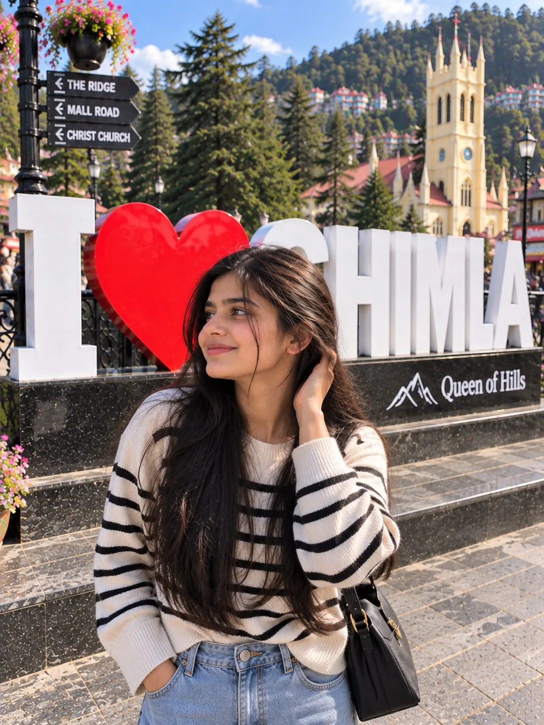 I Love Shimla Close-Up Photo for Girls