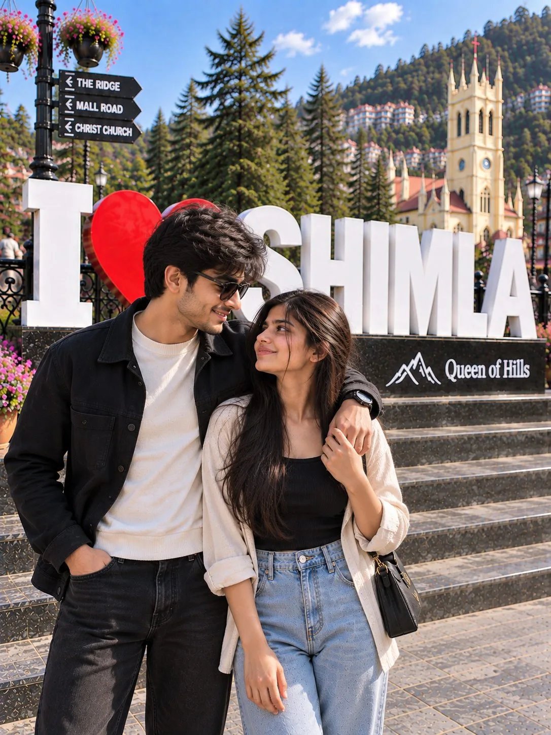 I Love Shimla Couple Photo