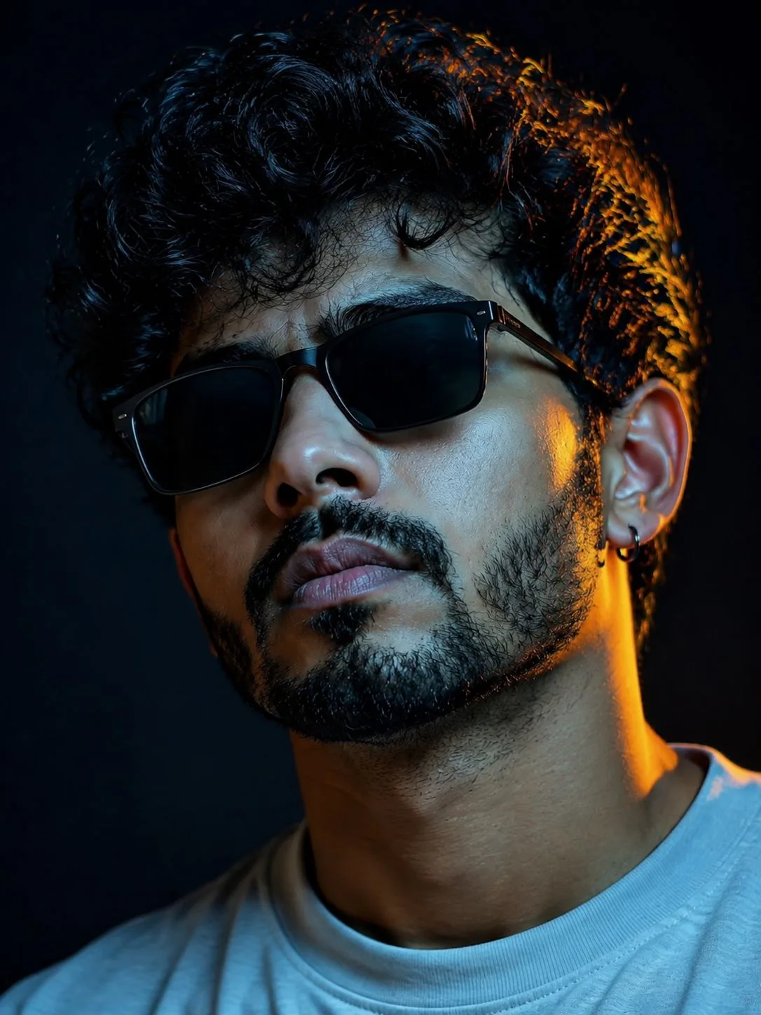 Indian Man Cinematic Lighting Photo AI Prompt