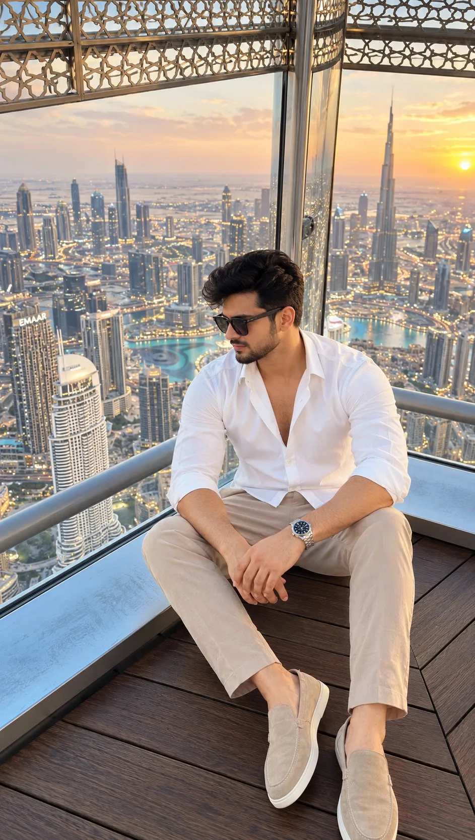 Luxury Dubai Sky View Portrait