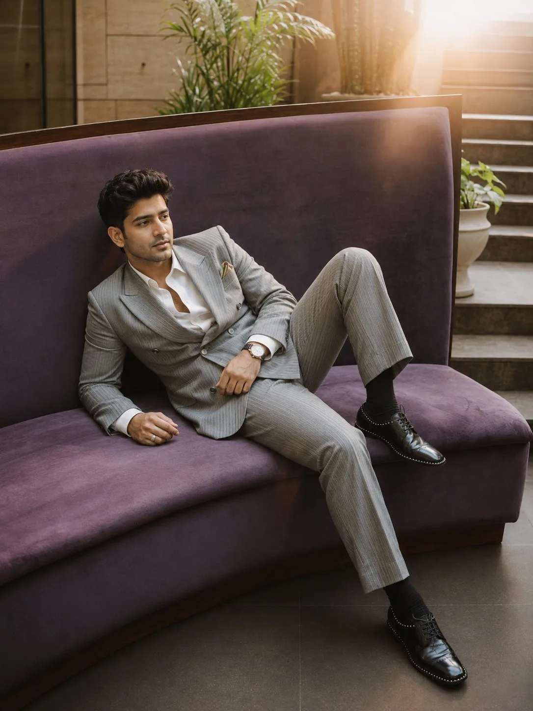 Luxury Lounge Casual Fashion Portrait