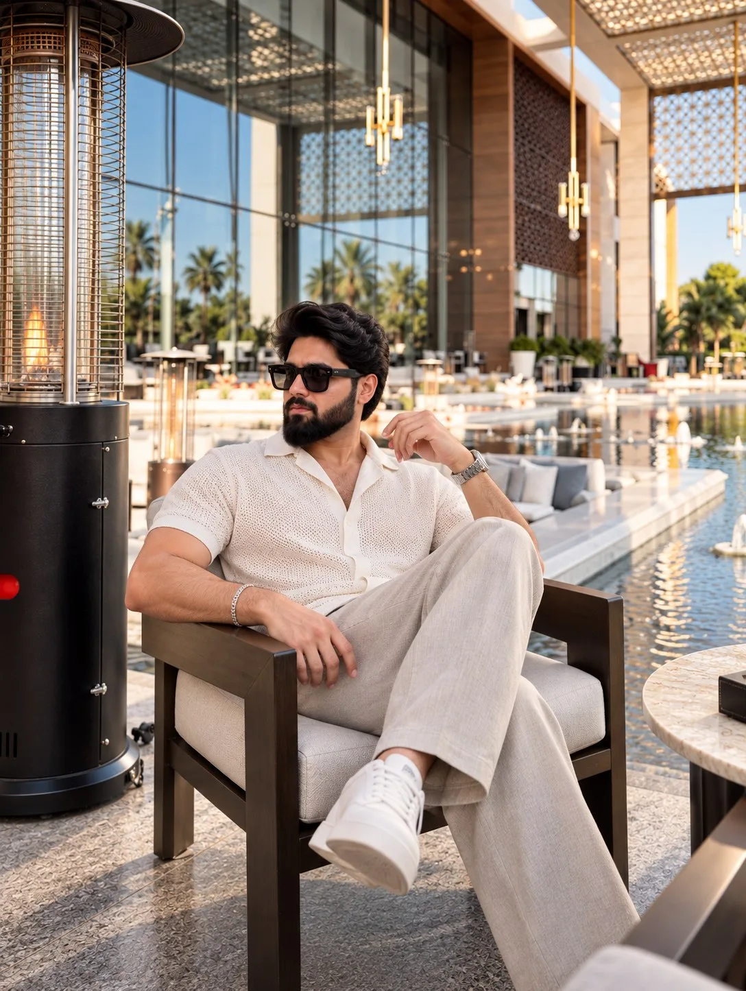 Luxury Resort Poolside Portrait