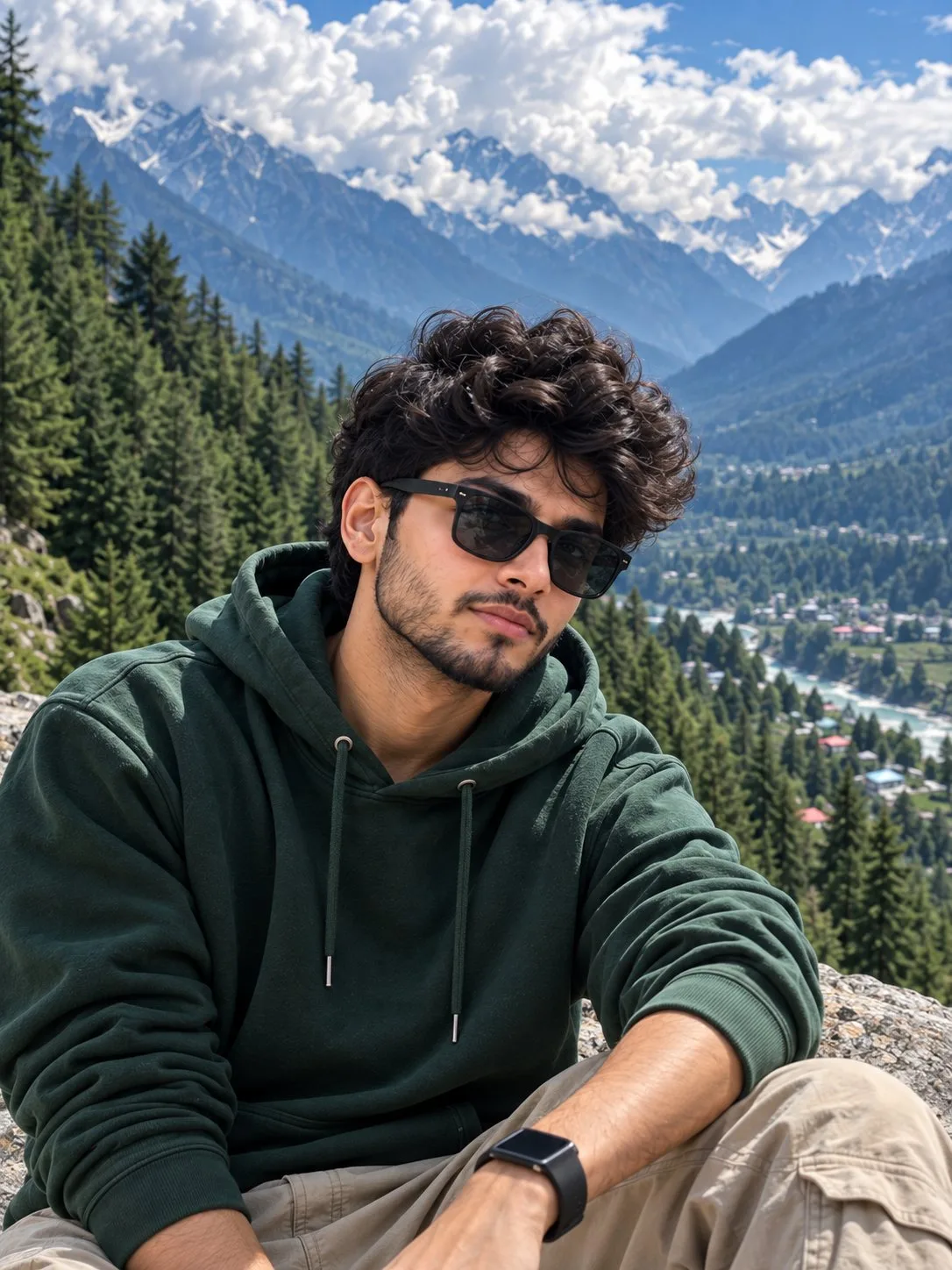 Manali Mountain Valley Boy Close-Up Photo