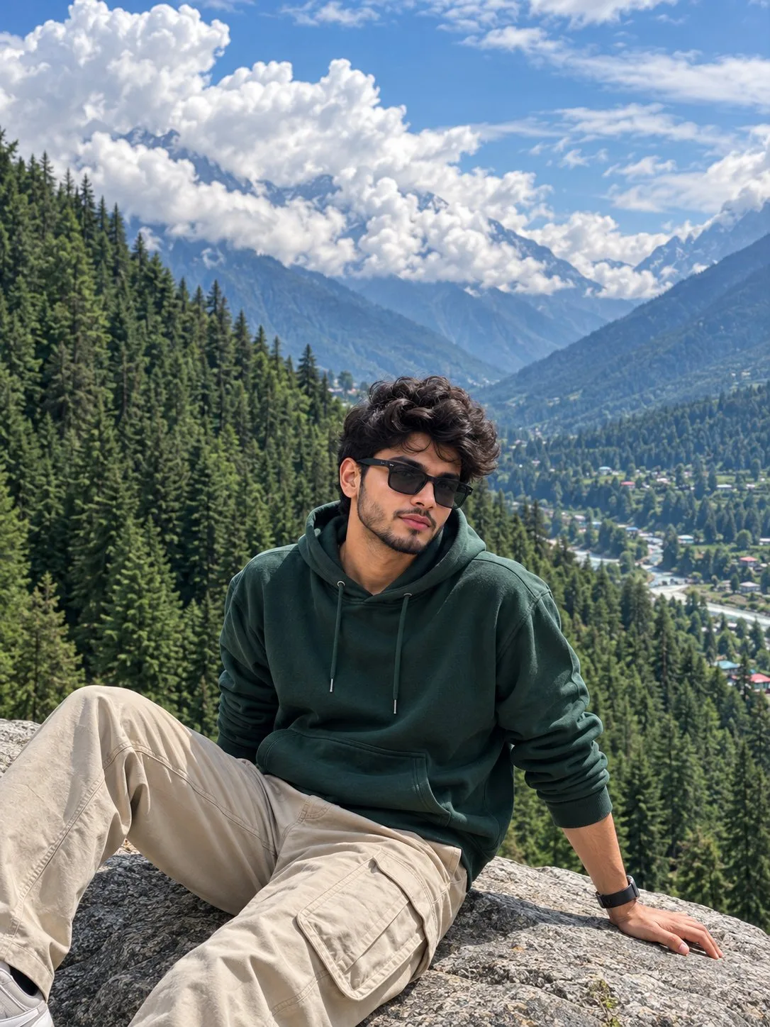 Manali Mountain Valley Boy Photo