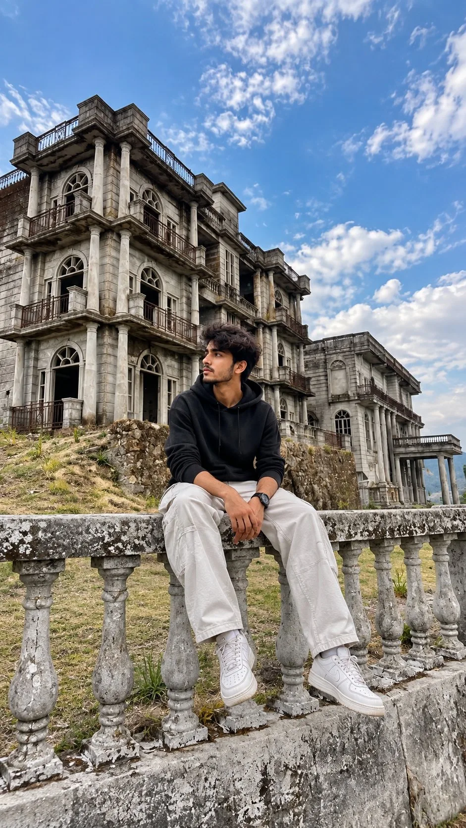 Mussoorie Abandoned Mansion Boy Photo