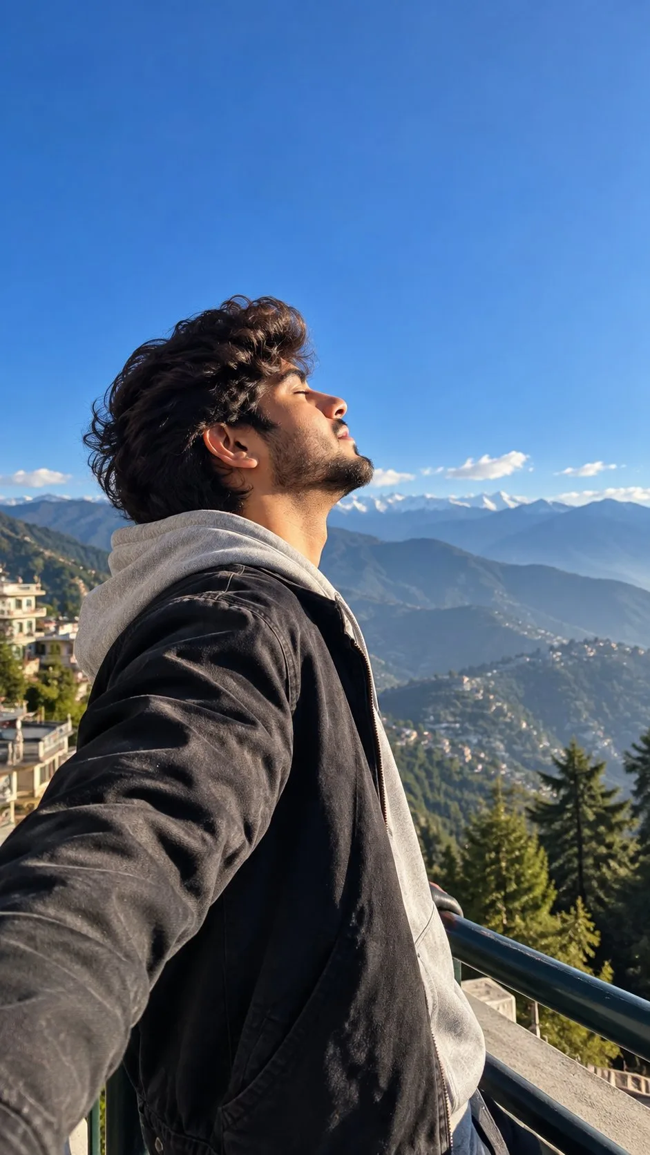 Mussoorie Mountain View Boy Close-Up Photo