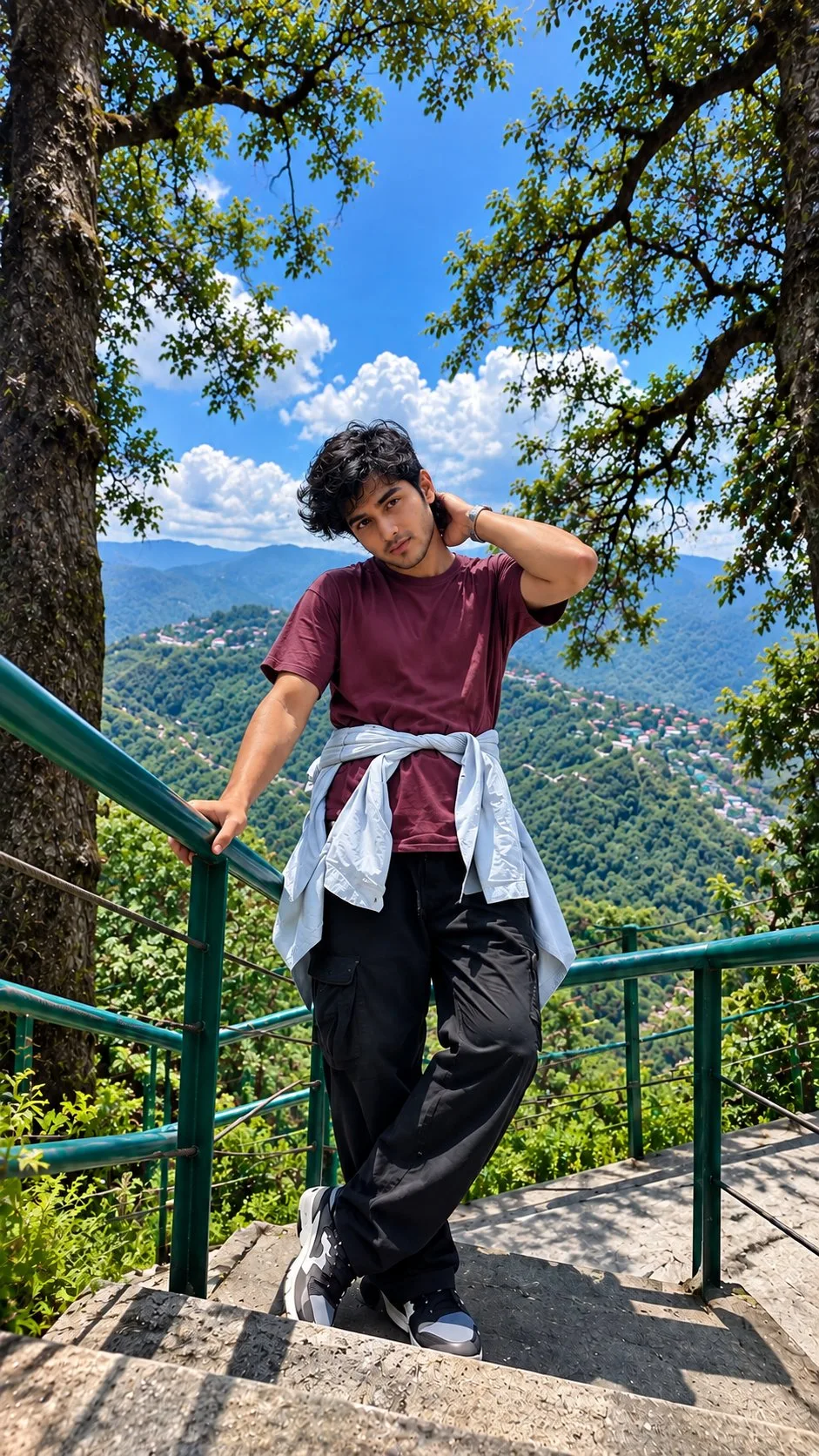 Mussoorie Mountain Viewpoint Boy Photo