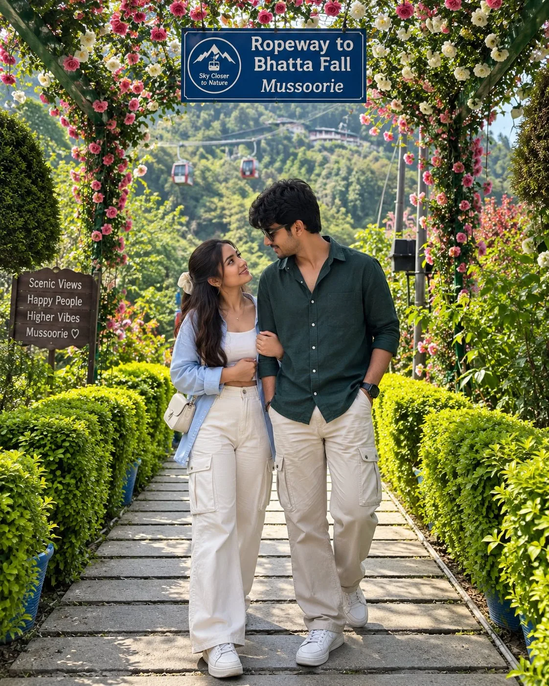 Mussoorie Ropeway Couple Photo
