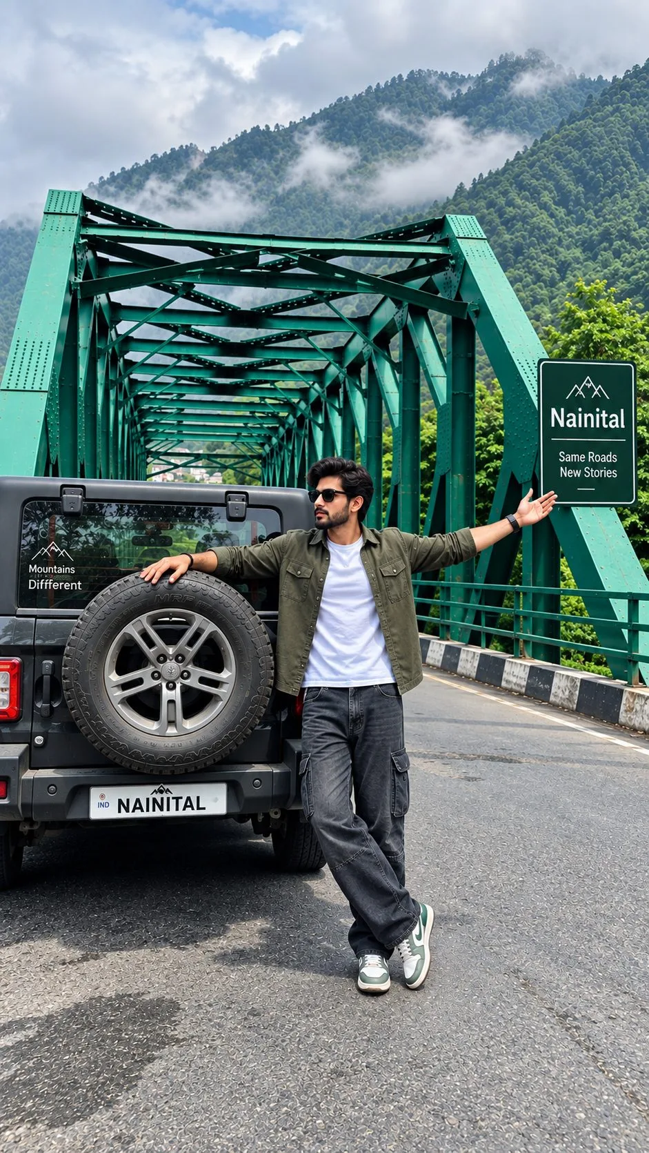 Nainital Mountain Road Trip Look