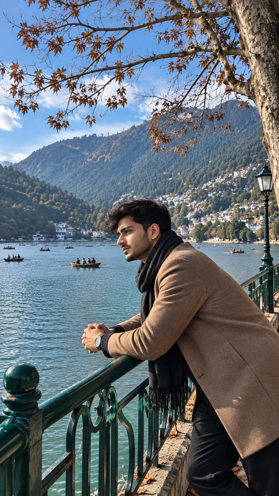 Nainital Winter Lake View Portrait
