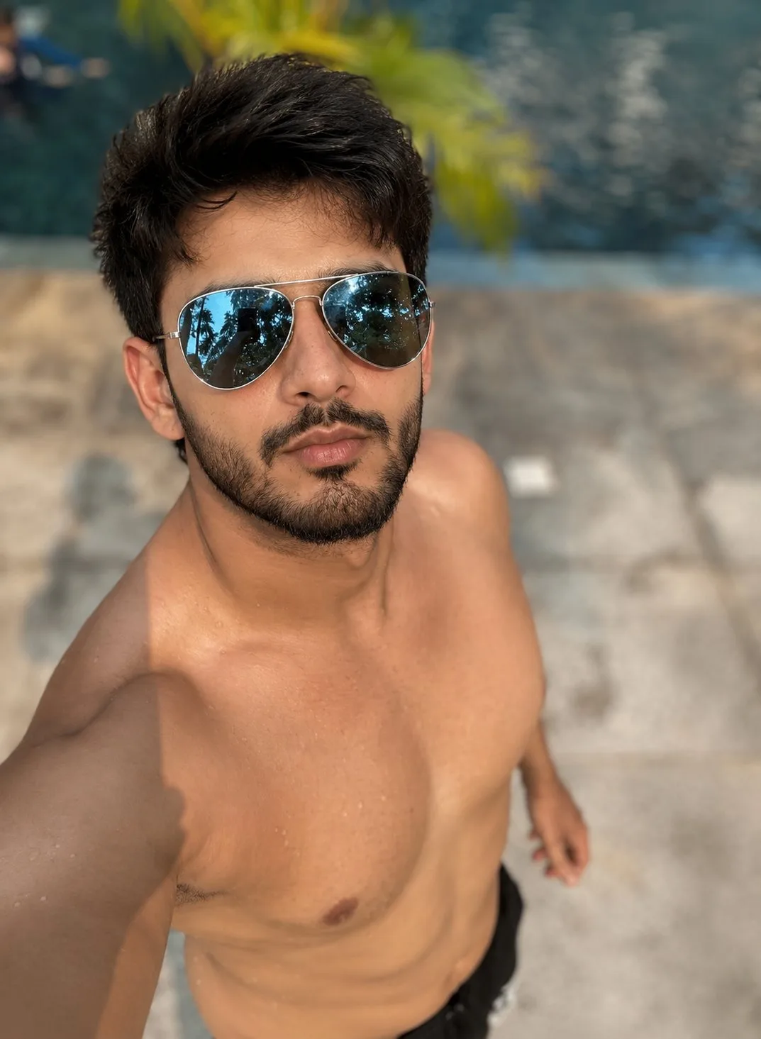 Poolside state of mind. 🌊🕶️✨