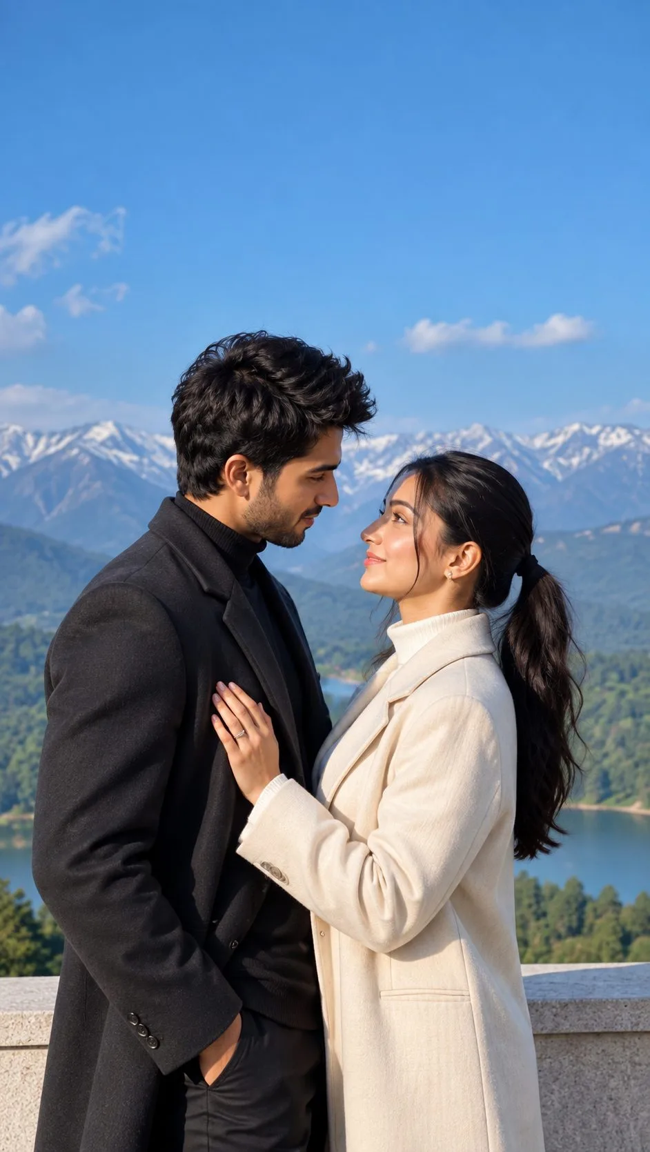 Romantic Mountain Couple Portrait