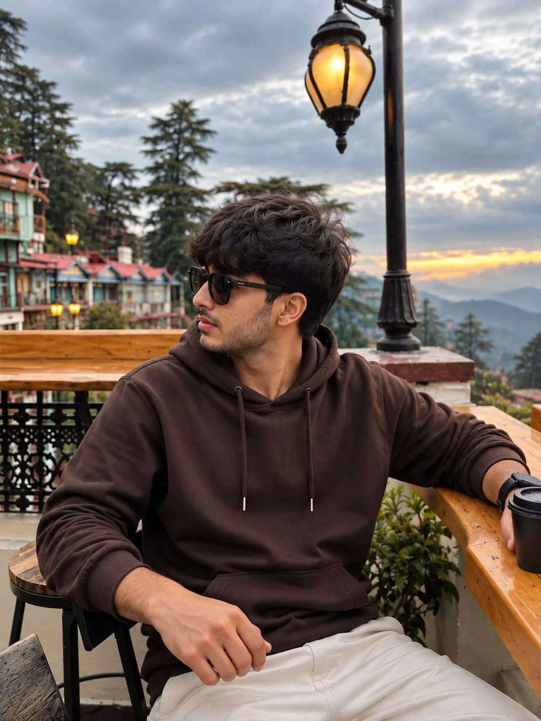 Shimla Café Cinematic Boy Photo