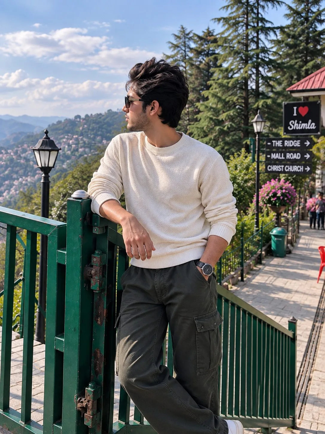 Shimla Mountain View Boy Photo